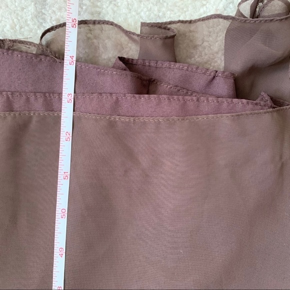 Elegant Strapless Brown Lace Dress - Picture 13 of 14